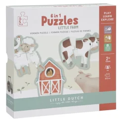 Little Dutch 6 in 1 puzzel Little Farm