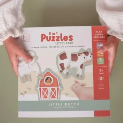 Little Dutch 6 in 1 puzzel Little Farm