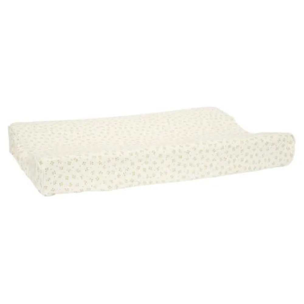 Little Dutch Aankleedkussenhoes - Groen - Essentials - Blueberry Leaves