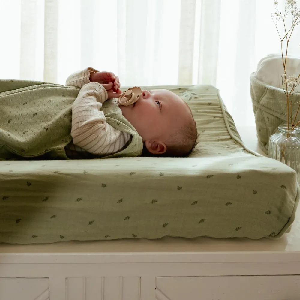 Little Dutch Aankleedkussenhoes - Groen - Essentials