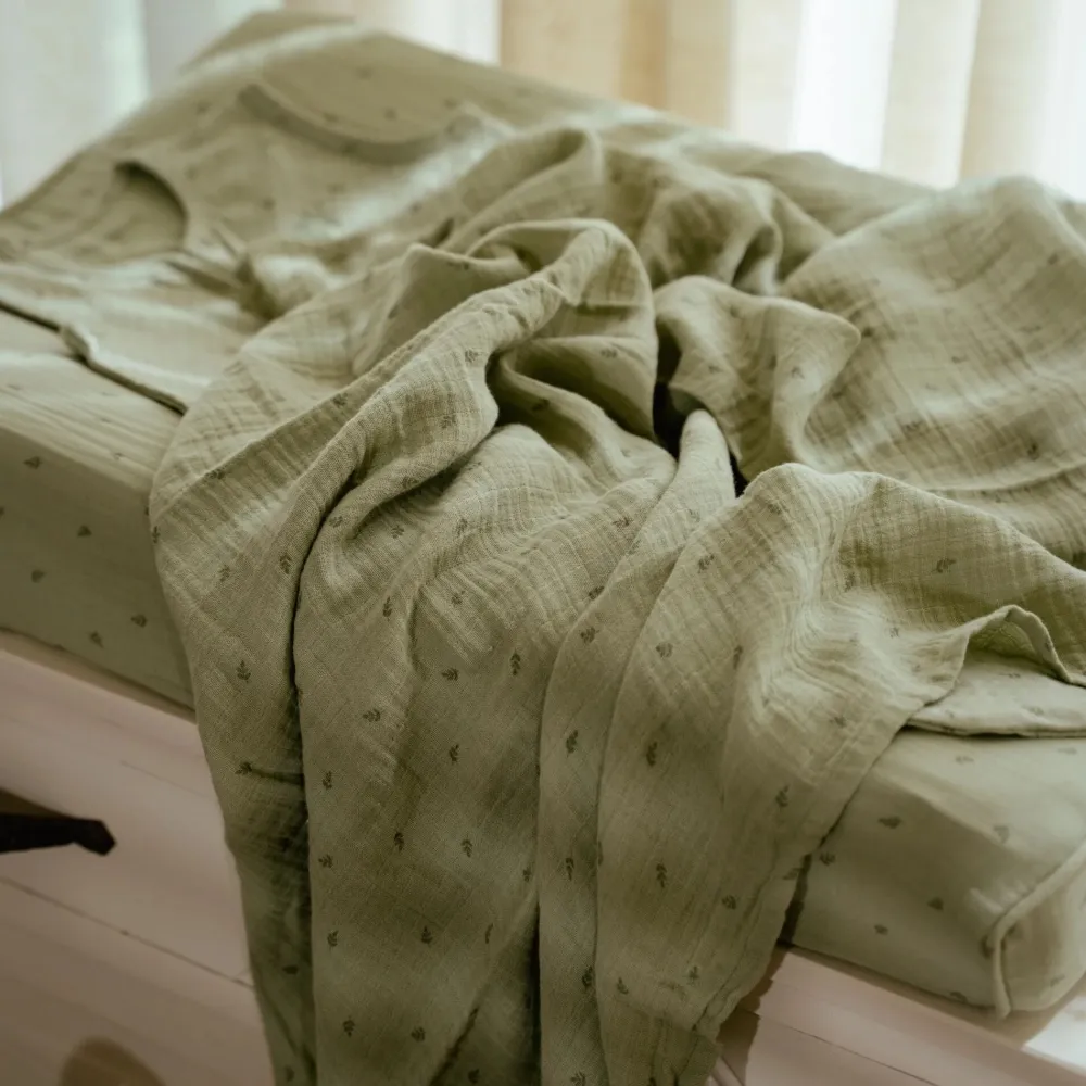 Little Dutch Aankleedkussenhoes - Groen - Essentials