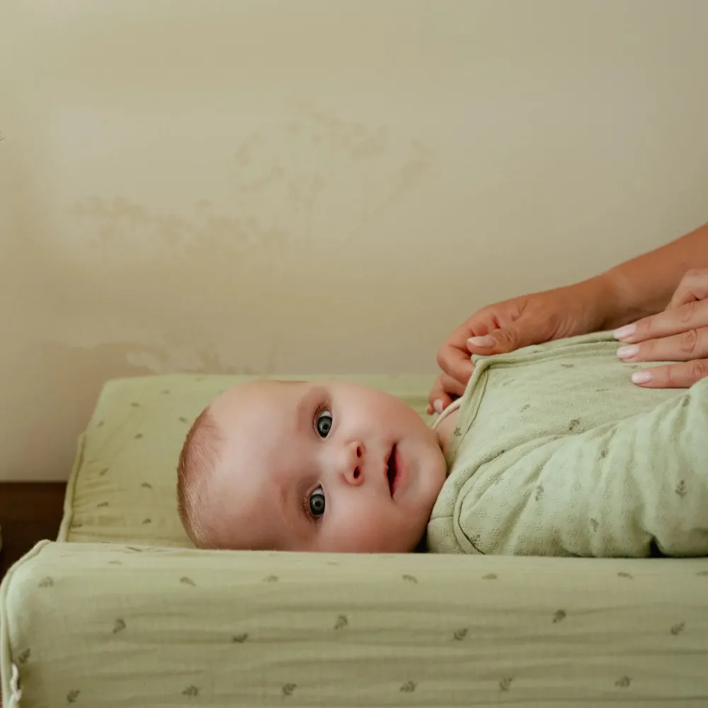 Little Dutch Aankleedkussenhoes - Groen - Essentials