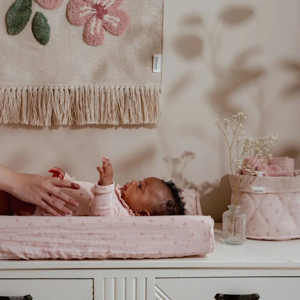 Little Dutch Aankleedkussenhoes - Roze - Essentials