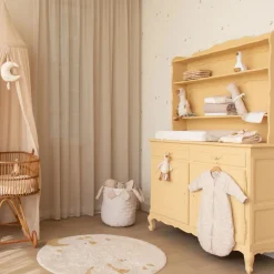 Little Dutch Aankleedkussenhoes - Wit - Newborn Naturals - Moon & Stars