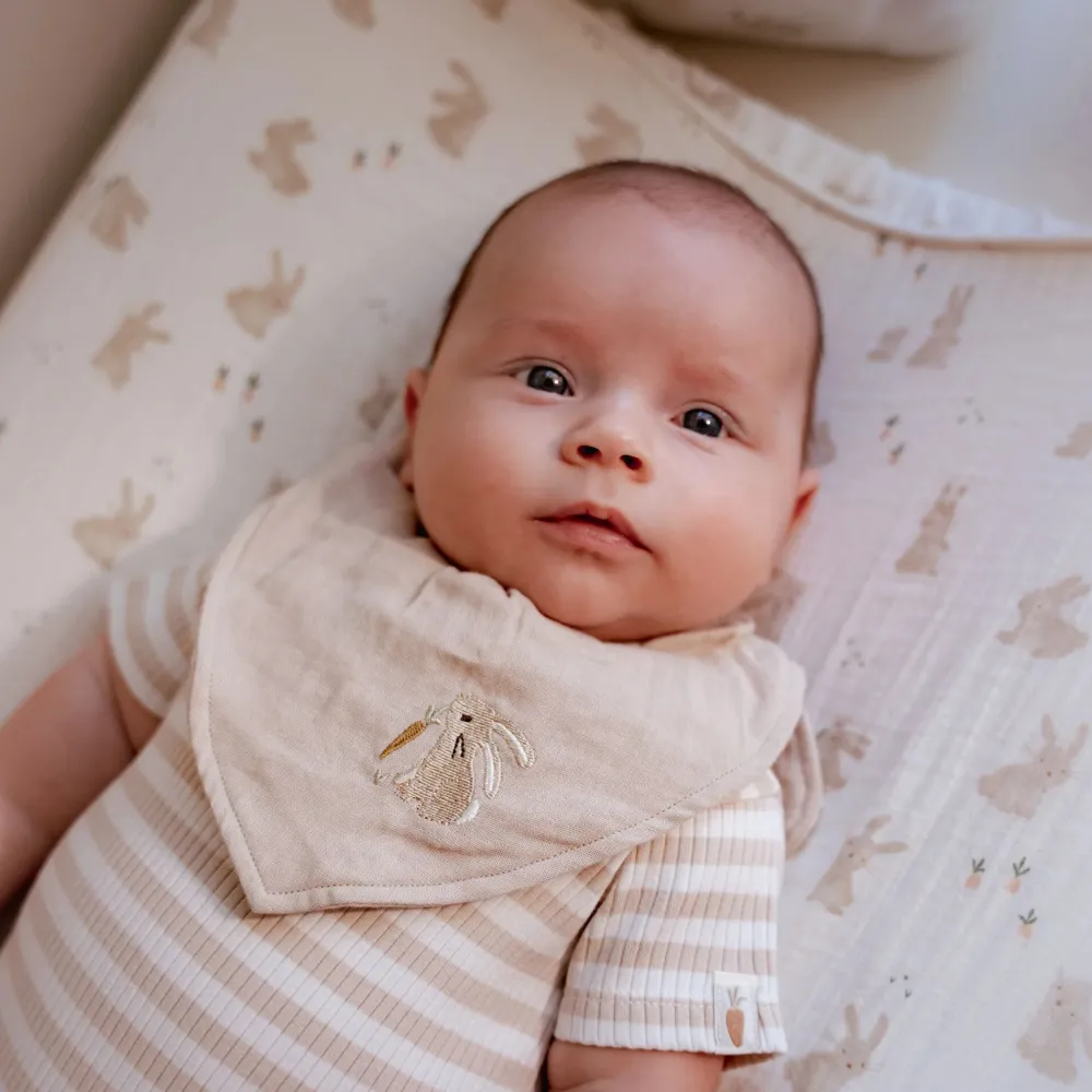 Little Dutch Aankleedkussenhoes - Wit - Newborn Naturals - Baby Bunny