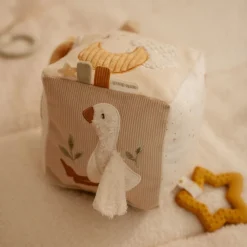 Little Dutch Activiteitenkubus - Beige - Newborn Naturals