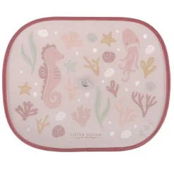 Little Dutch Auto Zonnescherm - Roze - Ocean Dreams