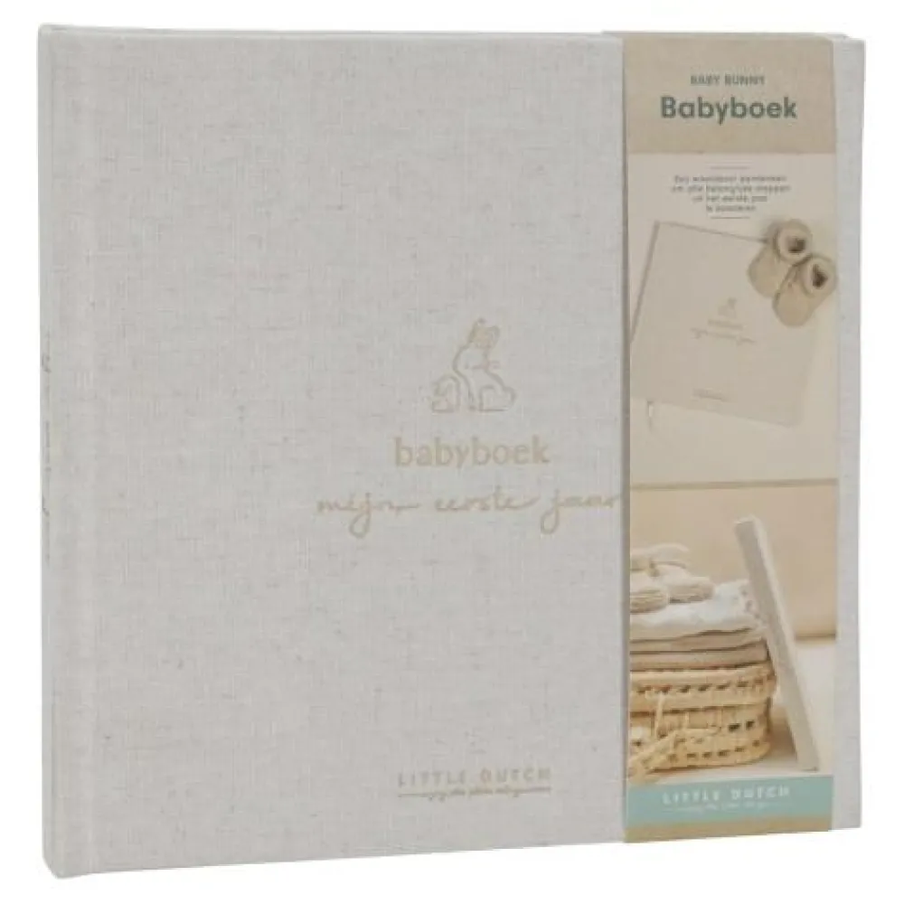 Little Dutch Babyboek - Beige - Baby Bunny - NL