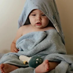 Little Dutch Badcape - Blauw - 100 x 100 - Essentials