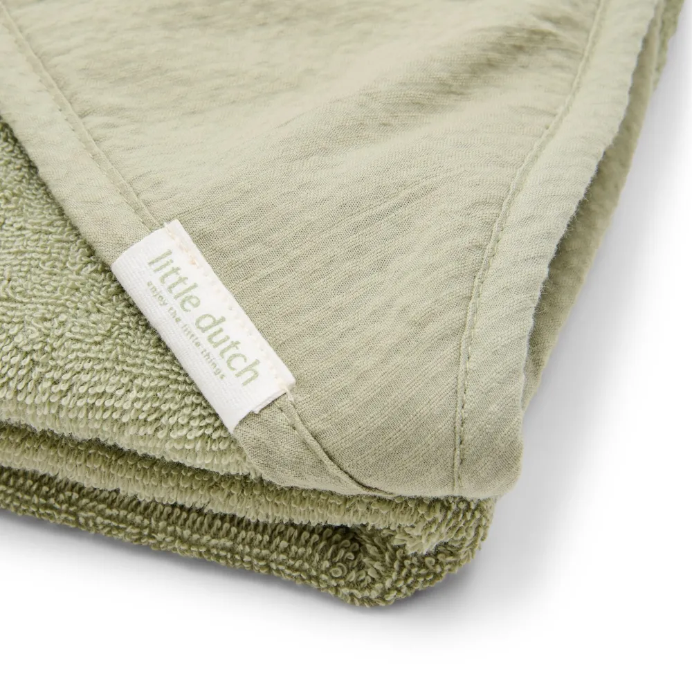 Little Dutch Badcape - Groen - 75 x 75 - Little Farm