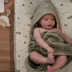 Little Dutch Badcape - Groen - 100 x 100 - Little Farm