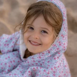 Little Dutch Badponcho - Meerkleurig - Maat one size - Sunny Flowers