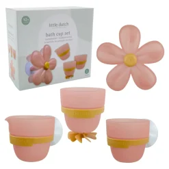 Little Dutch Badwand bekers - roze - Essentials