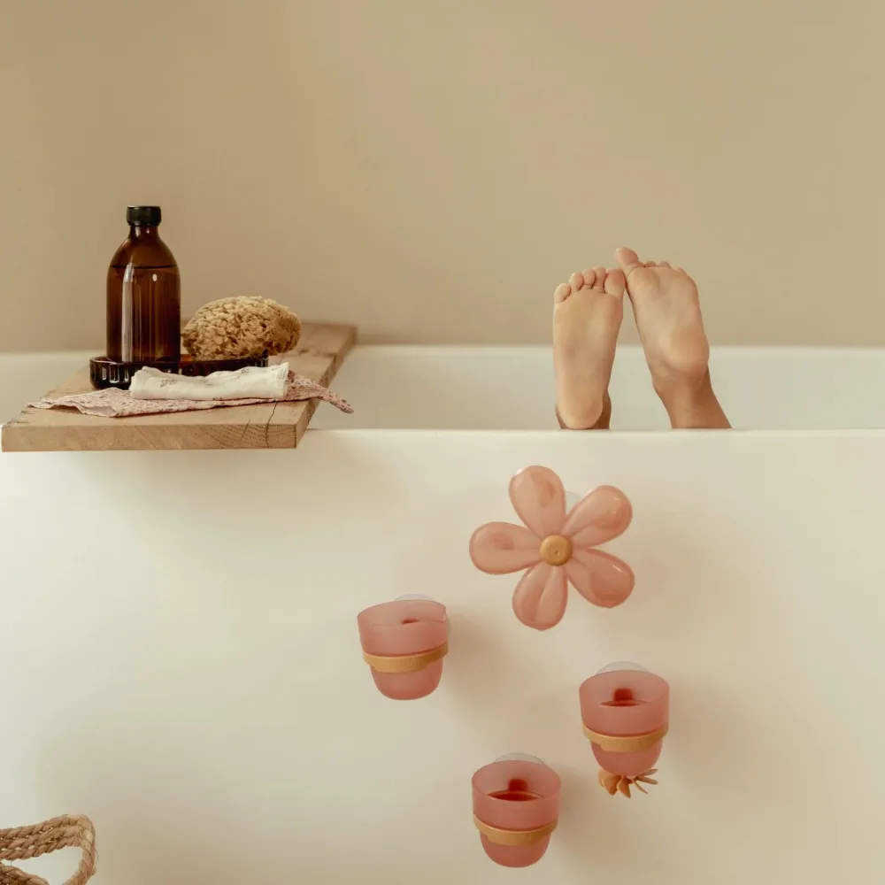 Little Dutch Badwand bekers - roze - Essentials