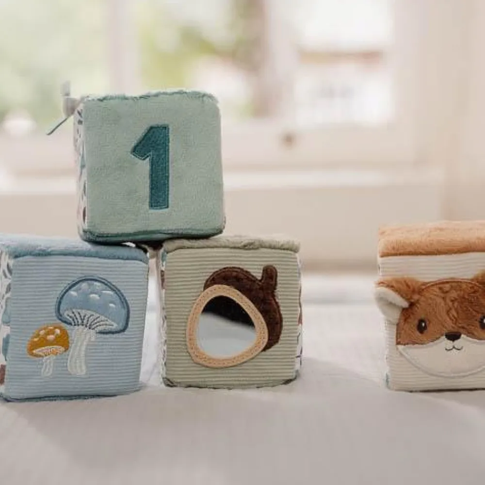 Little Dutch Blokkenset - Blauw - Forest Friends