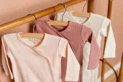 Little Dutch Boxpakje met overslag Rib Vintage Pink