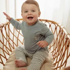 Little Dutch Broek - Blauw - Forest Friends - Stripe