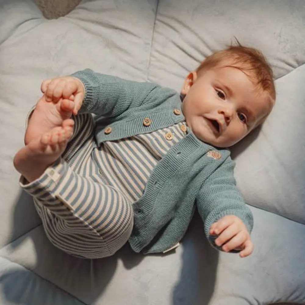 Little Dutch Broek - Blauw - Forest Friends - Stripe