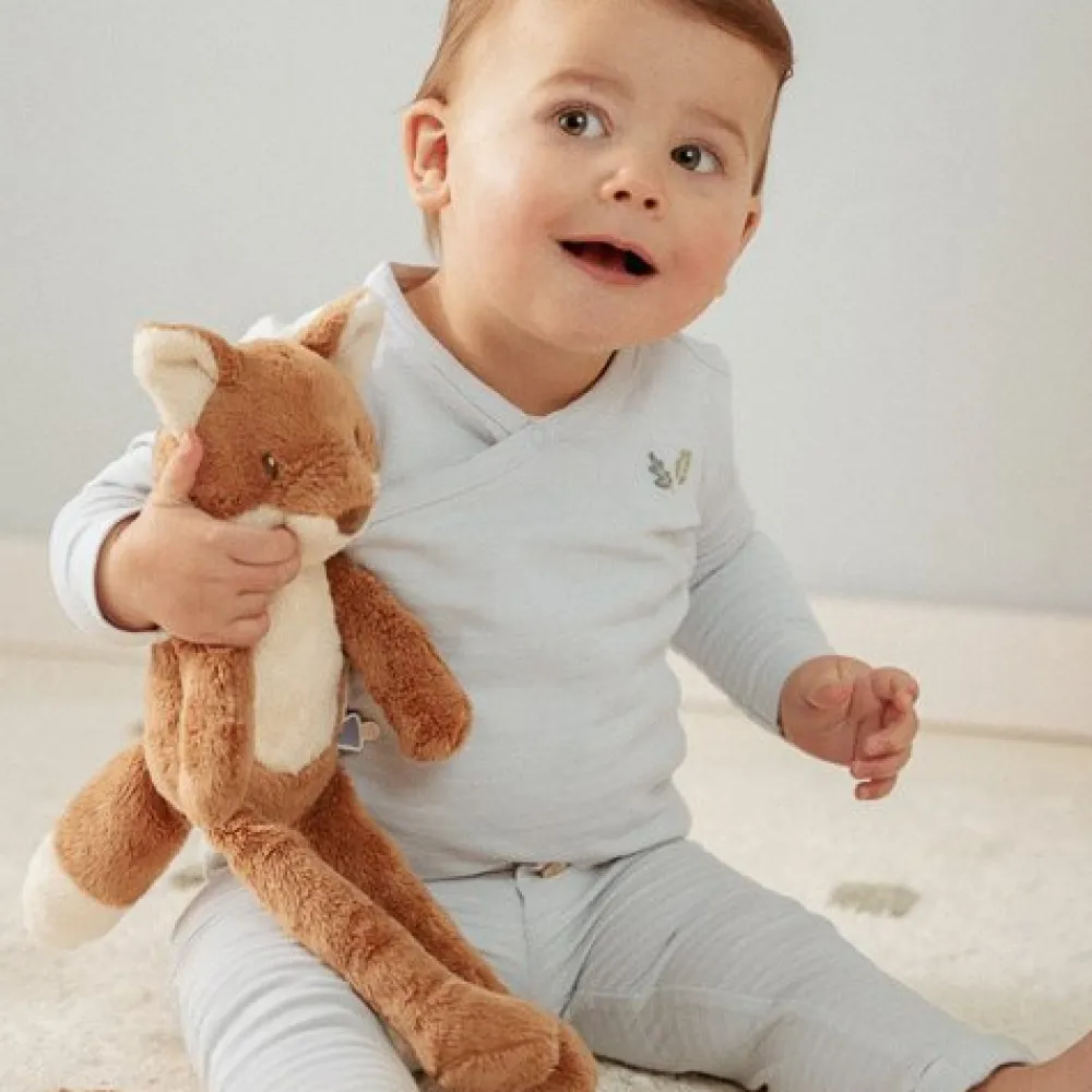 Little Dutch Broek - Blauw - Forest Friends - Gestreept