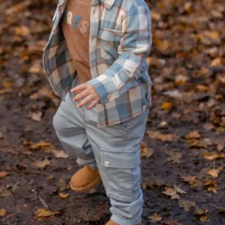 Little Dutch Broek - Joggingstof - Blauw - Forest Friends