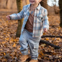 Little Dutch Broek - Joggingstof - Blauw - Forest Friends