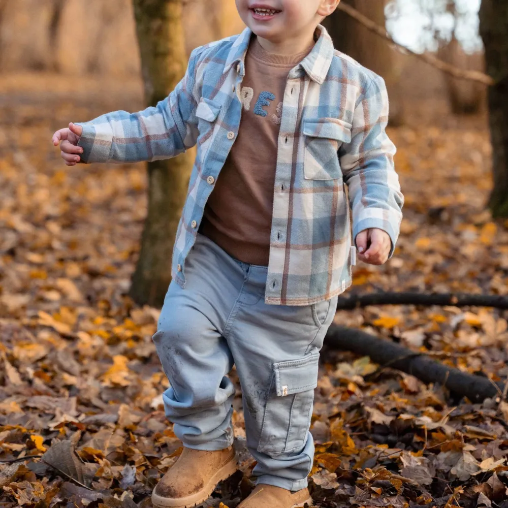 Little Dutch Broek - Joggingstof - Blauw - Forest Friends