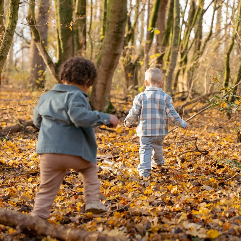 Little Dutch Broek - Joggingstof - Blauw - Forest Friends