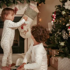 Little Dutch Eendelige kerst pyjama – Beige