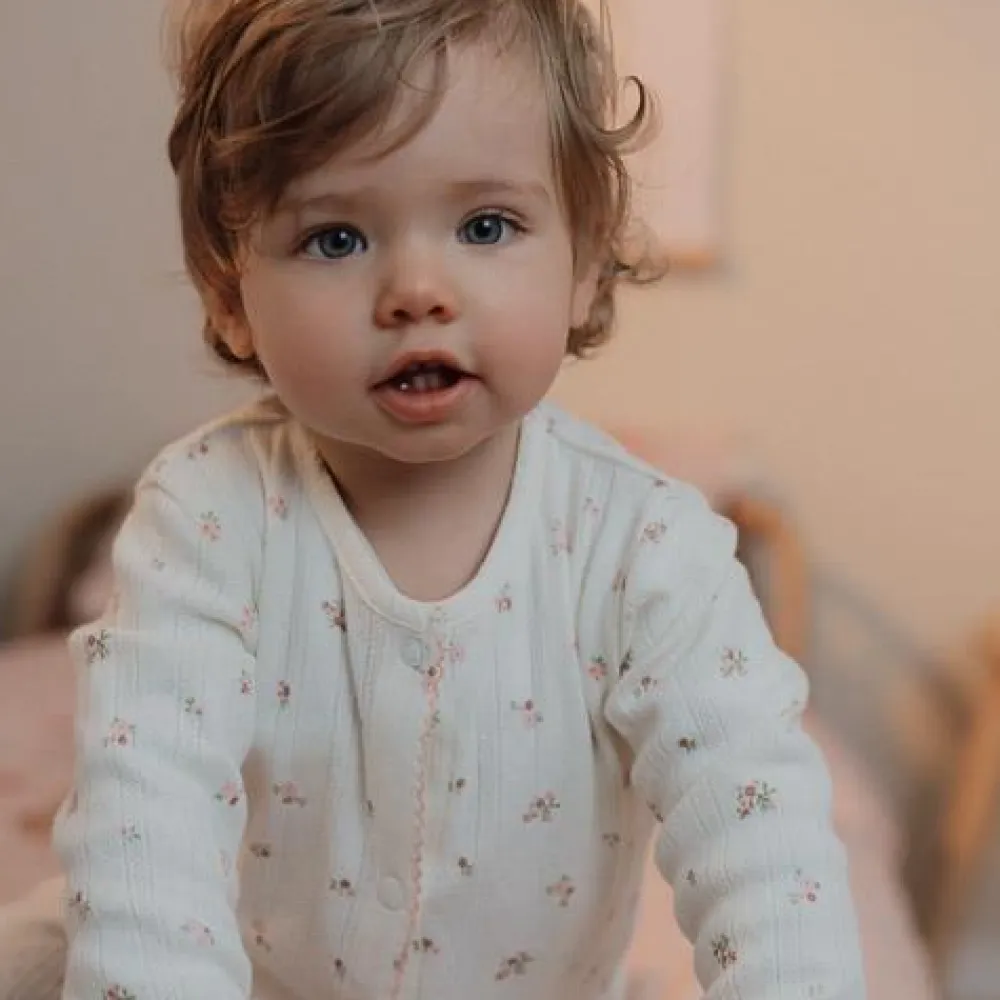 Little Dutch Eendelige pyjama - Wit - Fairy Garden - Fairy Blossom