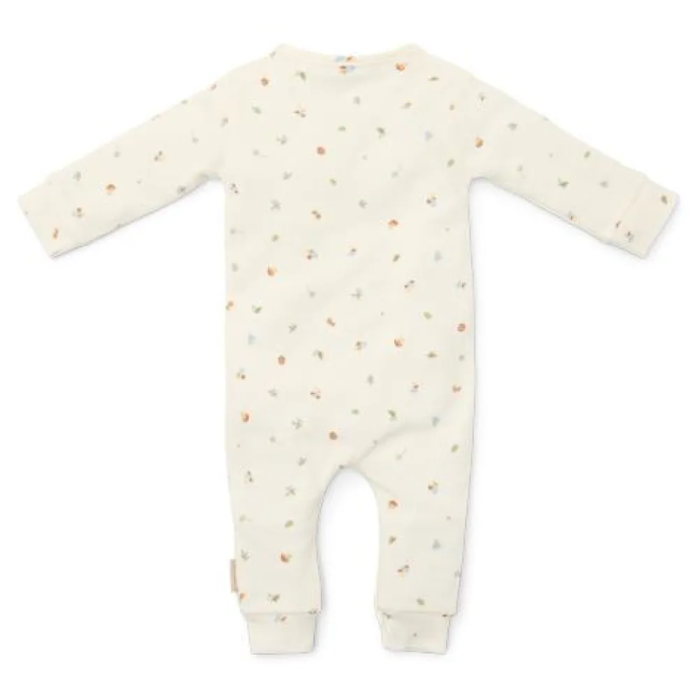 Little Dutch Eendelige pyjama - Wit - Forest Friends - Forest Treasures