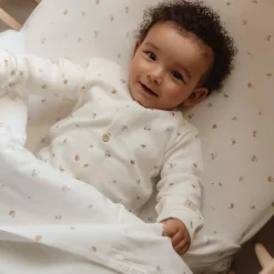 Little Dutch Eendelige pyjama - Wit - Forest Friends - Forest Treasures