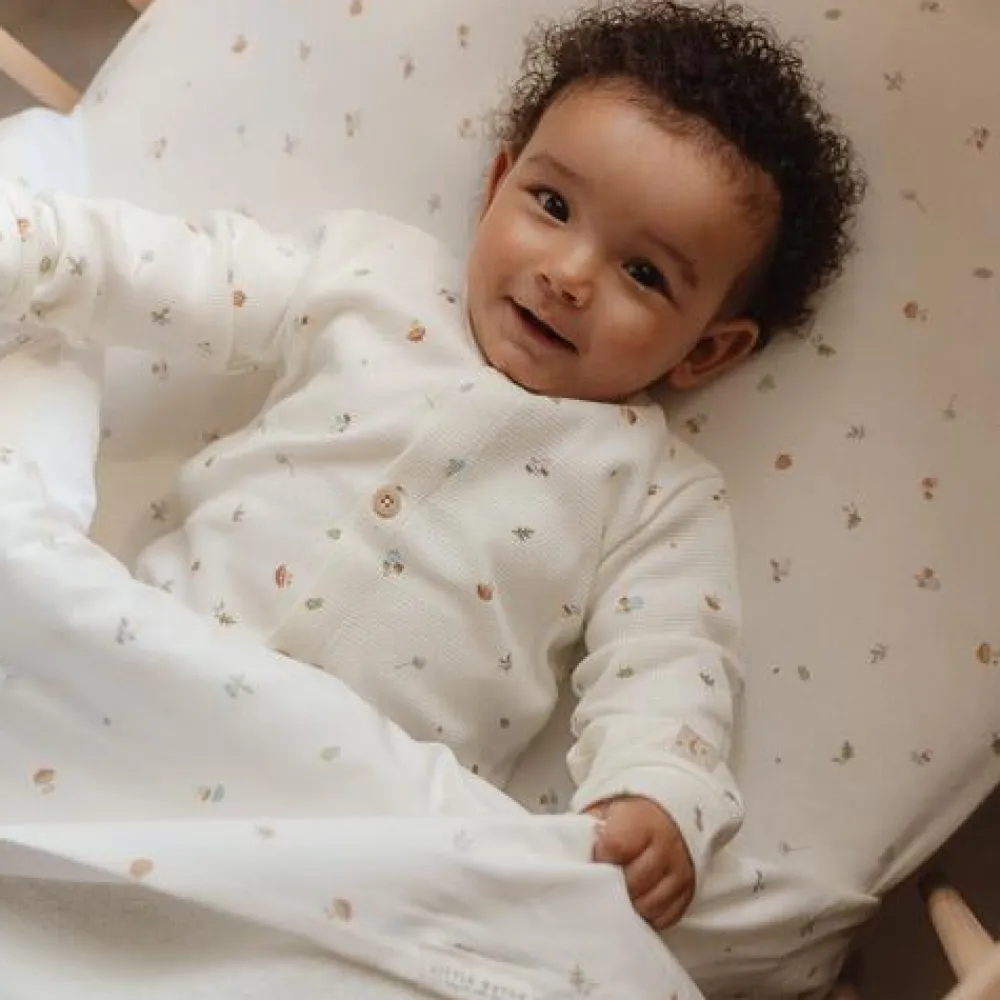 Little Dutch Eendelige pyjama - Wit - Forest Friends - Forest Treasures