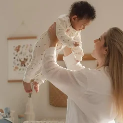 Little Dutch Eendelige pyjama - Wit - Forest Friends - Forest Treasures