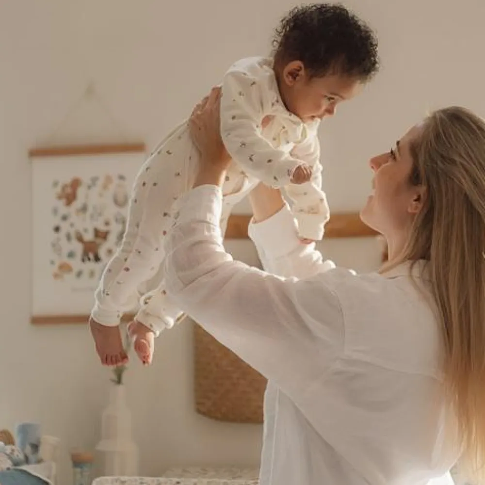 Little Dutch Eendelige pyjama - Wit - Forest Friends - Forest Treasures