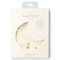 Little Dutch Eendelige pyjama - Wit - Forest Friends - Forest Treasures