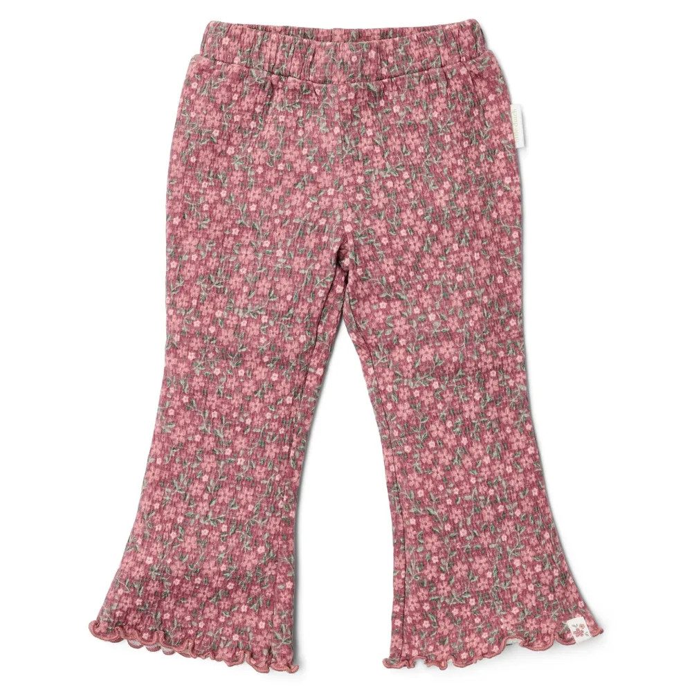 Little Dutch Flared broek - Roze - Fairy Garden - Bloemen