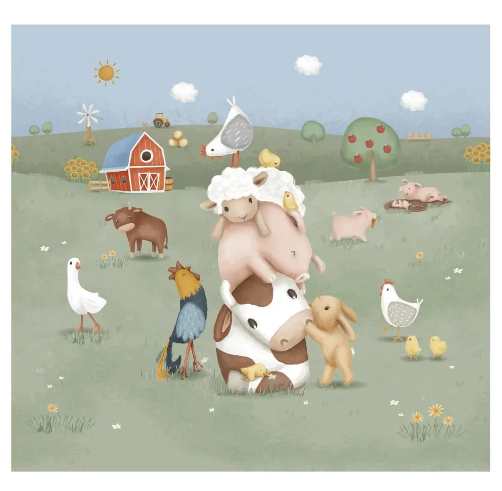 Little Dutch Fotobehang - Meerkleurig - Little Farm