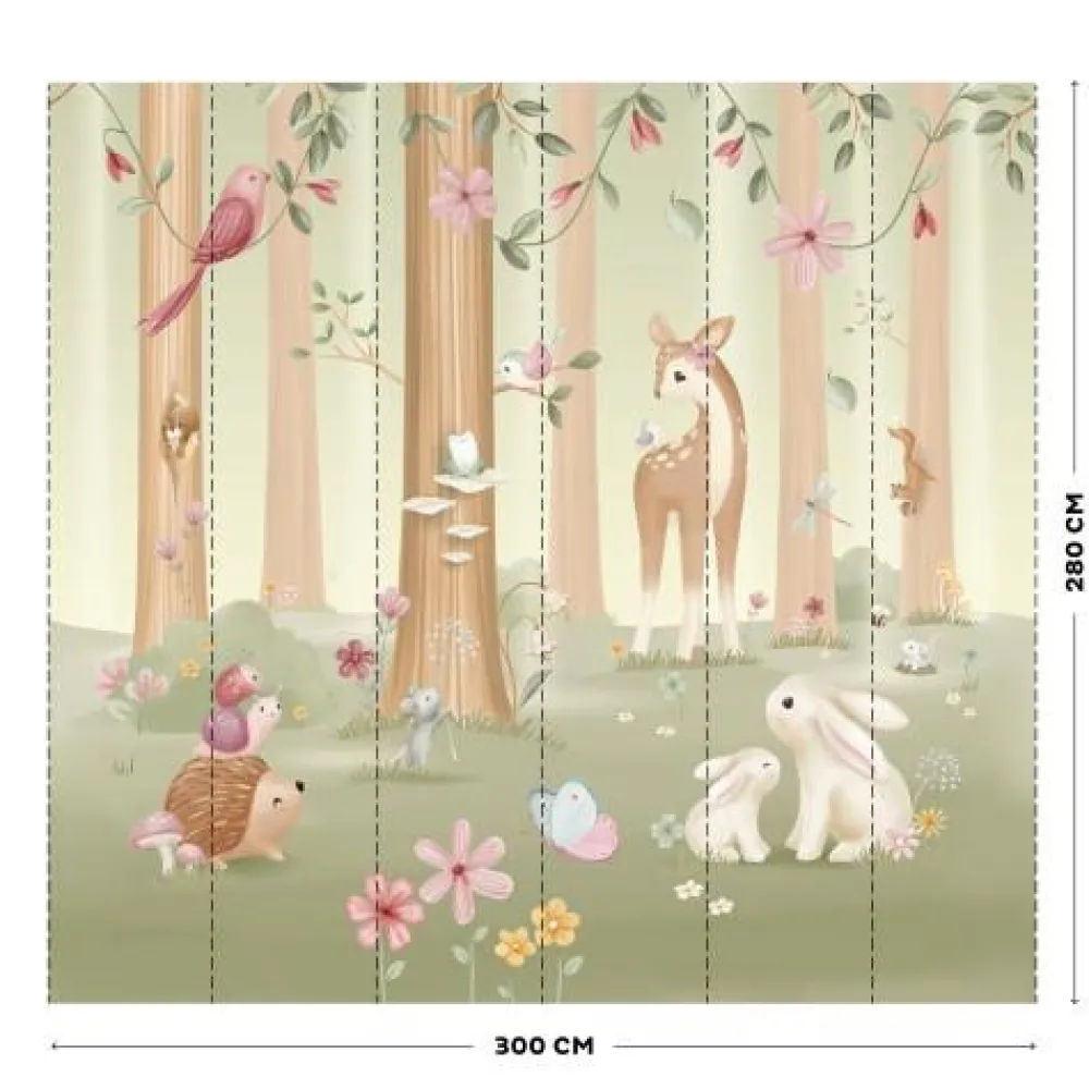 Little Dutch Fotobehang - Meerkleurig - Fairy Garden