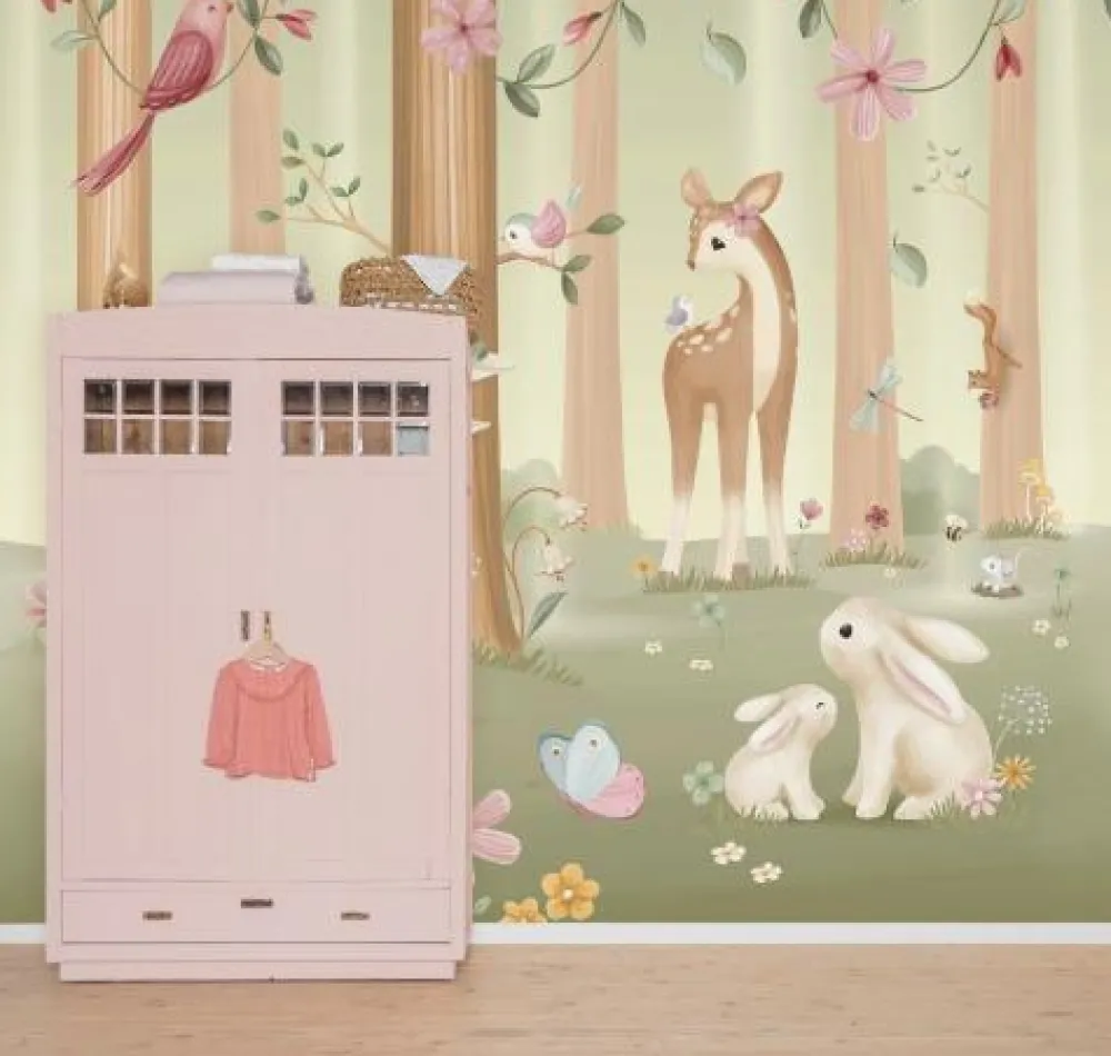 Little Dutch Fotobehang - Meerkleurig - Fairy Garden