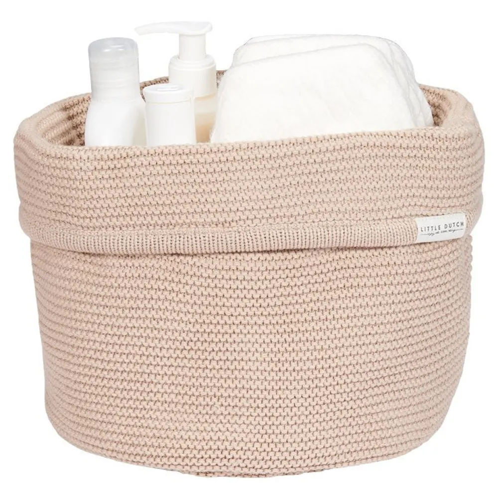Little Dutch Gebreid commodemandje rond Beige