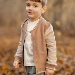 Little Dutch Gebreid vest - Bruin - Forest Friends