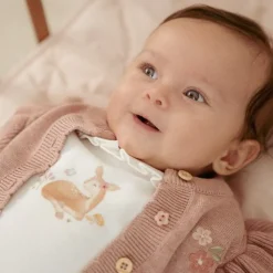 Little Dutch Gebreid vestje - Roze - Fairy Garden