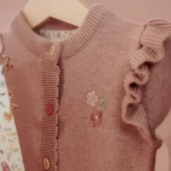 Little Dutch Gebreid vestje - Roze - Fairy Garden