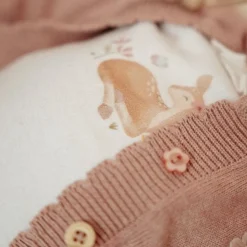 Little Dutch Gebreid vestje - Roze - Fairy Garden