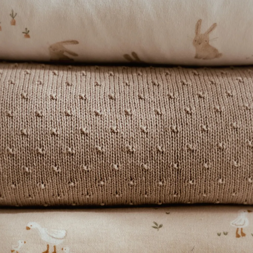 Little Dutch Gebreid wiegdeken - fleece - Beige - Essentials