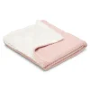 Little Dutch Gebreid wiegdeken - Fleece - Roze - Essentials