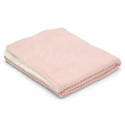 Little Dutch Gebreid wiegdeken - Fleece - Roze - Essentials