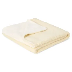 Little Dutch Gebreid wiegdeken - Fleece – Wit – Essentials