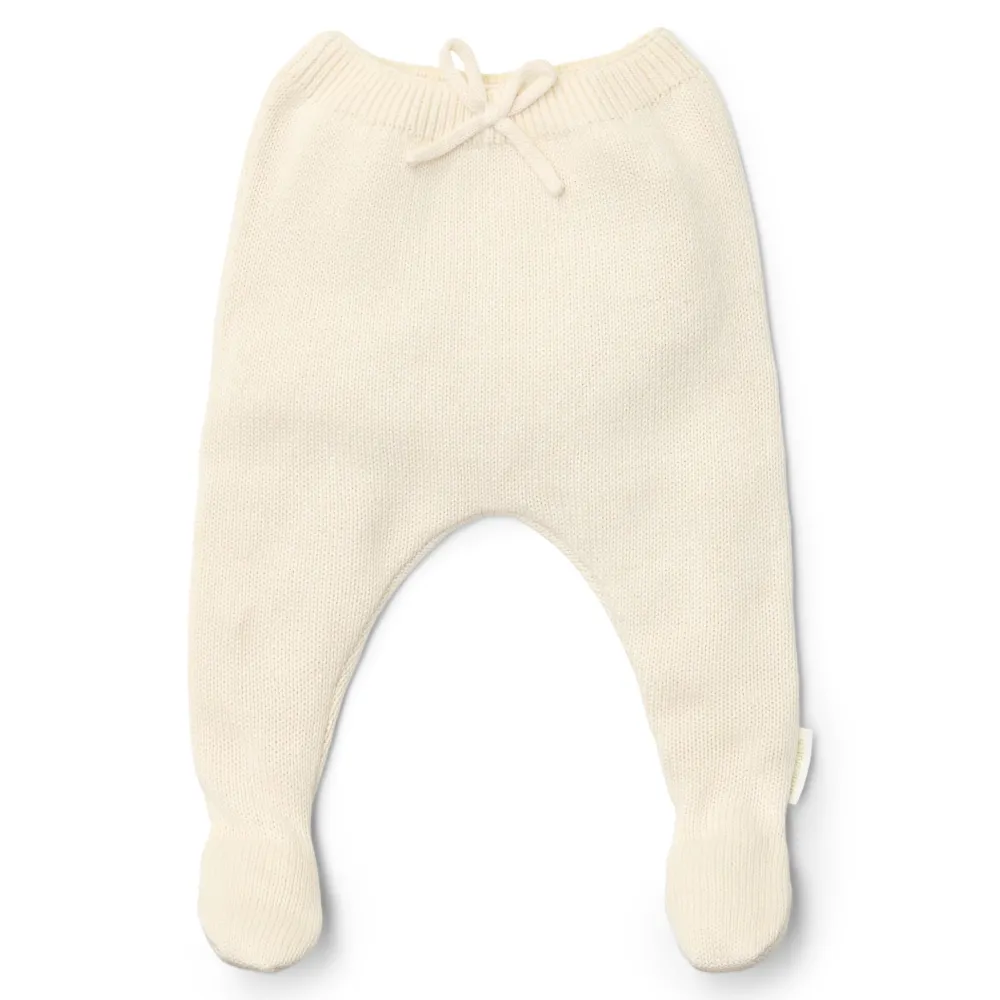 Little Dutch Gebreide broek - Wit - Newborn Naturals