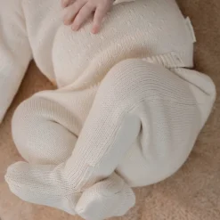 Little Dutch Gebreide broek - Wit - Newborn Naturals